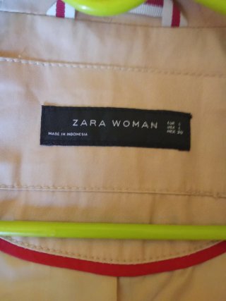 Chaqueta Zara Beige Talla l