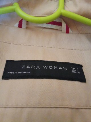 Chaqueta Zara Beige Talla l