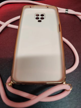 Funda Xiaomi Redmi Note 9 Pro con Cuerda Rosa