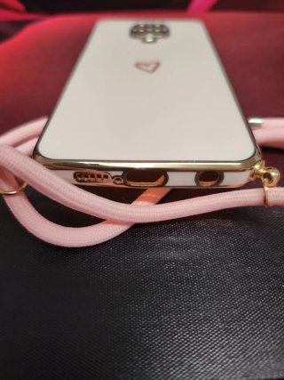 Funda Xiaomi Redmi Note 9 Pro con Cuerda Rosa