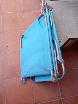 Tumbonas plegable playa/piscina las dos 25€