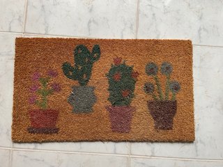 Tappeto d'ingresso IKEA Gangbro con cactus