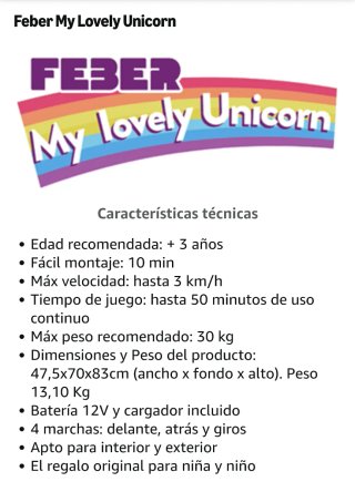 Unicornio a Batería