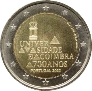 2 € Portugal 2020 Conmemorativa Universidad Coimbr