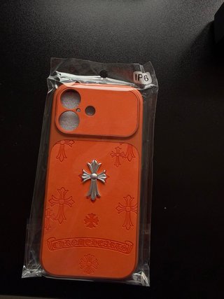 Funda iPhone Chrome Hearts Naranja