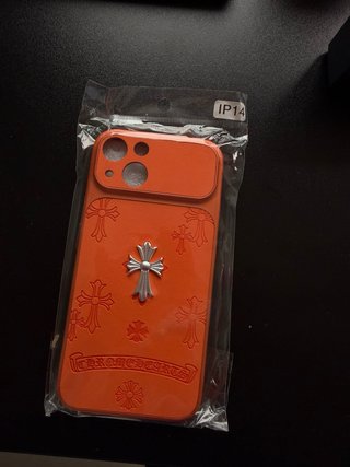 Funda iPhone Chrome Hearts Naranja