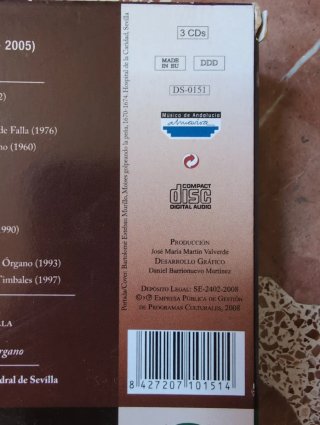 3CD Manuel Castillo - Obra para órgano