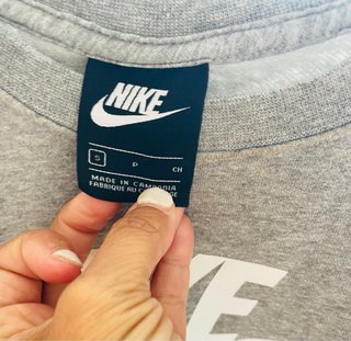 Sudadera Nike Gris y Roja Crop