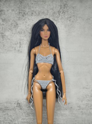 Bikini Crochet Plata Integrity Toys Barbie