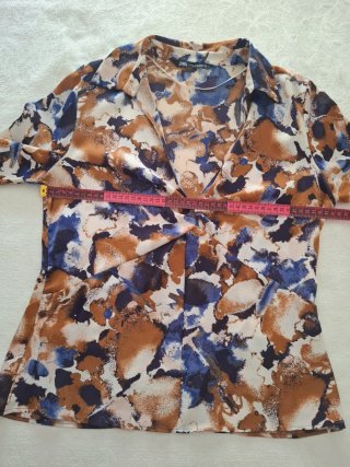 Blusa Zara Estampada Manga Larga