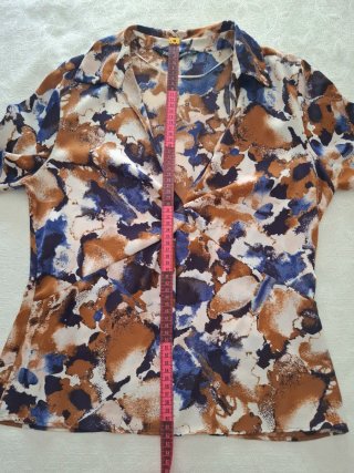 Blusa Zara Estampada Manga Larga