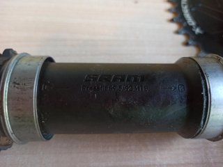 Bielas SRAM XO con potenciómetro y plato Carbon-ti