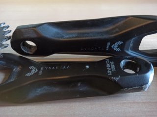Bielas SRAM XO con potenciómetro y plato Carbon-ti
