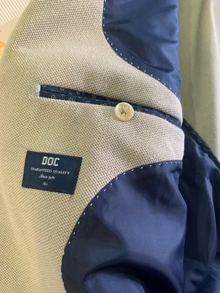 Chaqueta de vestir hombre beige