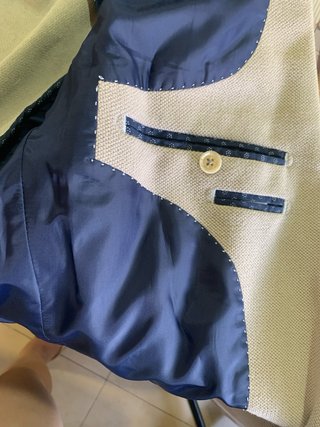 Chaqueta de vestir hombre beige