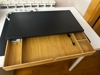 Soporte para monitor con cajón, antracita