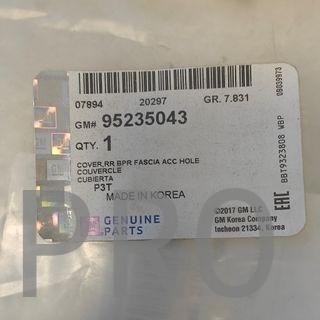 DIFUSOR PARACHOQUES TRASERO OPEL MOKKA NUEVO