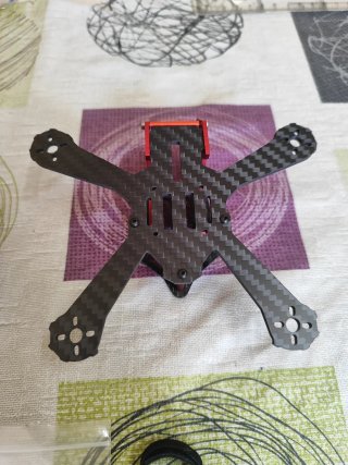 Frame Dron FPV 150MM Carbono y Rojo