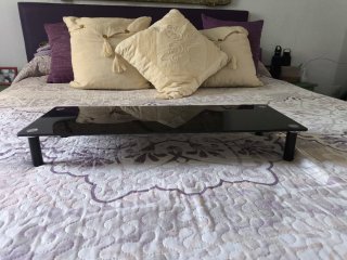 Soporte Monitor Cristal Negro
