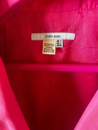 Gabardina Zara Fucsia Talla S