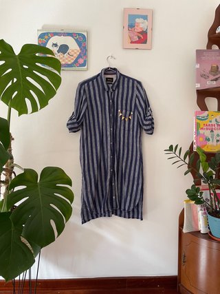 Camisa larga rayada Divina Bolivia talla S