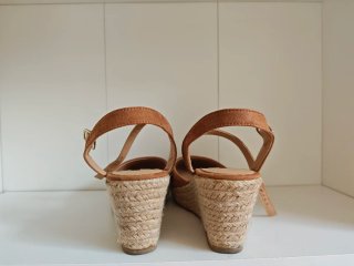 Cuñas esparto Primark marrón