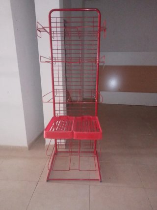 Expositor Metálico Rojo