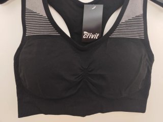 Top deportivo negro CRIVIT