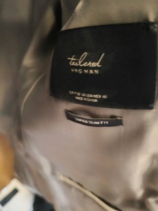 Traje Mango Hombre Gris chaqueta 50 pantalón 42