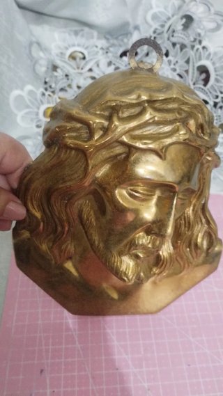 Statua religiosa ottone Gesù