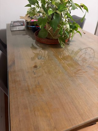 Mesa Comedor Madera 140x80 (incluye cristal)