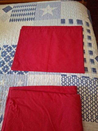 Lote Roupa de Cama Vermelha