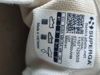 Zapatillas Superga con velcro, 41
