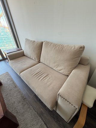 Sofá 2-3 plazas Kenay beige tela