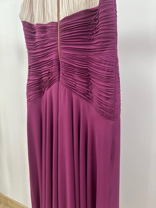 Vestido Victoria Color Beige y Morado - T44