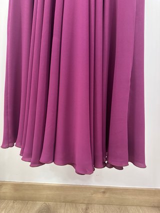 Vestido Victoria Color Beige y Morado - T44