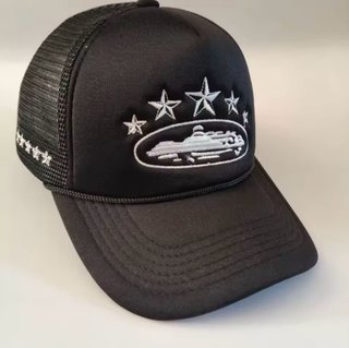 Gorra Corteiz Negra y Blanca