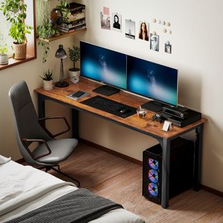 Escritorio, mesa de computadora, diseño rústico, m