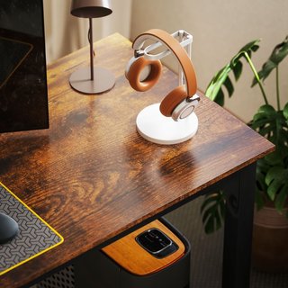Escritorio, mesa de computadora, diseño rústico, m