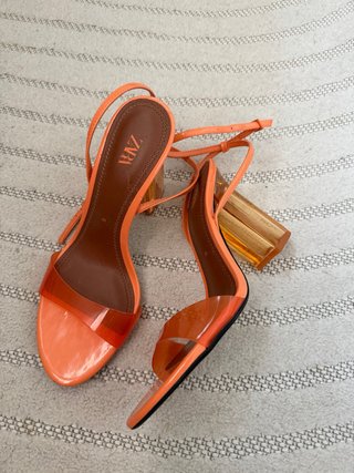 Sandalias Zara Talla 38Naranja