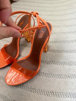 Sandalias Zara Talla 38Naranja