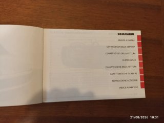 FIAT SEICENTO 600 LIBRETTO USO E MANUTENZIONE