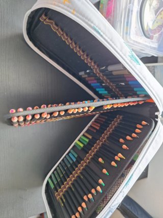 Estuche con lápices de colores