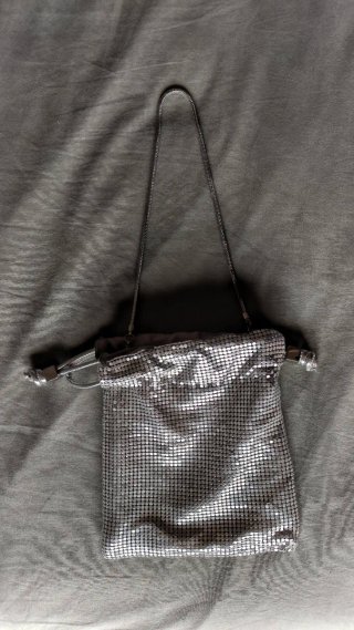 Bolso fiesta plateado Mango