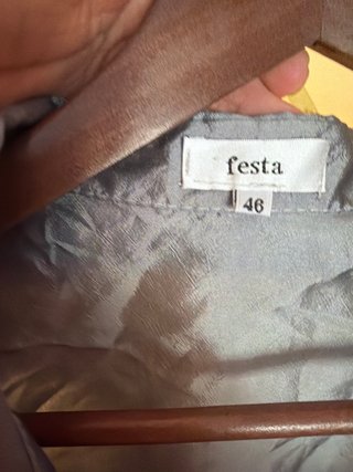 Blusa de fiesta plateada