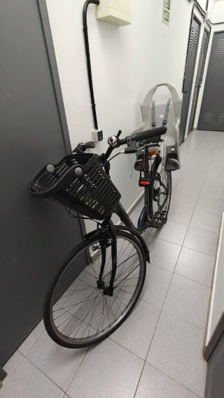 Bici paseo con silla para niño Polisport