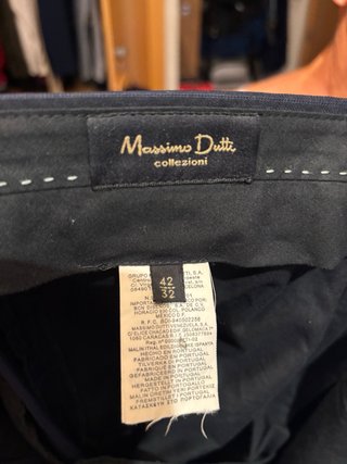Pantalón Massimo Dutti Talla 42  a Rayas Azul