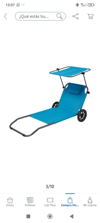 Hamaca y Carro Playa, producto sin abrir