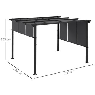 Toldo de protección solar. Pérgola, resistente a l