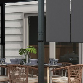 Toldo de protección solar. Pérgola, resistente a l